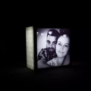 Lithophane box Marble Couple